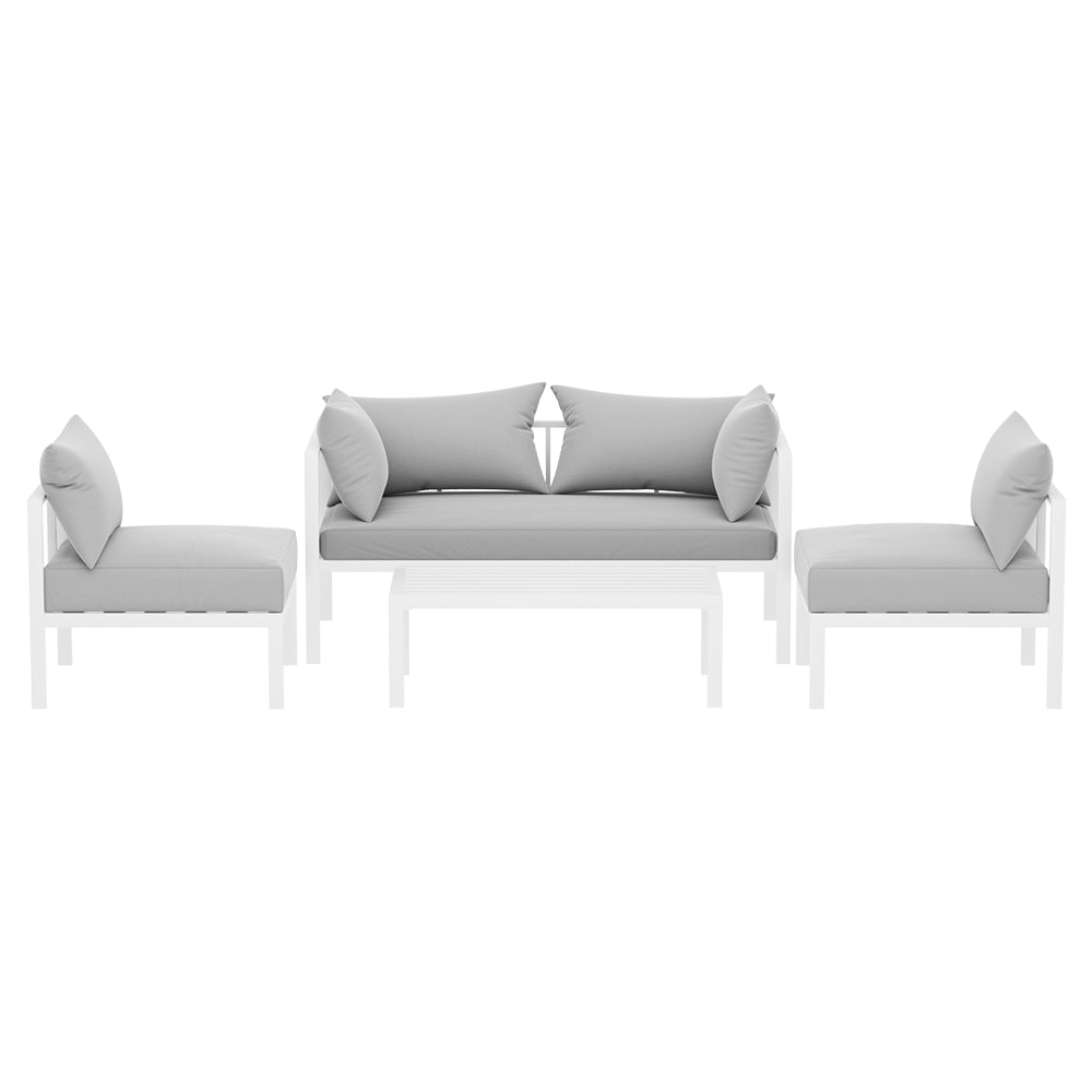 Outdoor Sofa Set Aluminium Lounge Setting-4 Seater