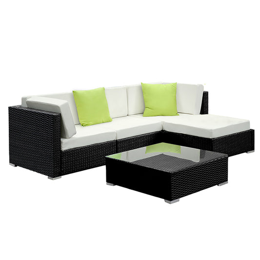 Outdoor Sofa Set Wicker Couch Lounge Setting 4 Seater