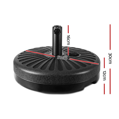 Instahut 51cm Outdoor Umbrella Base Round Stand Pod