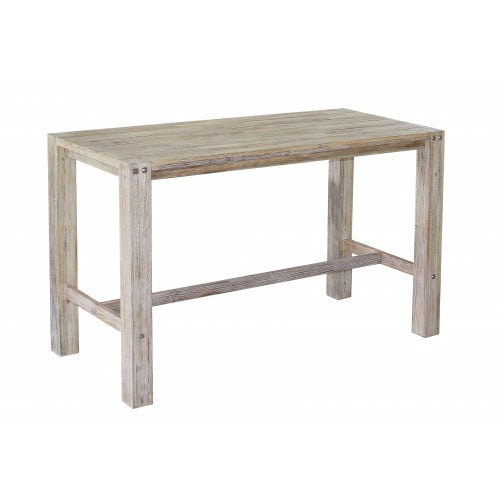 Sturdy 1.8 Metre Bar Table Grey Brush Finish